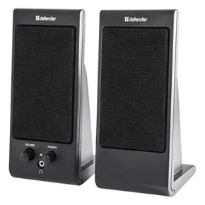 Defender Lautsprechers SPK-170, 2.0, 4W, schwarz, Lautstärkeregler, 200Hz~18kHz