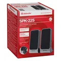 Defender Lautsprechers SPK-225, 2.0, 4W, grau, Lautstärkeregler, 200Hz~18kHz
