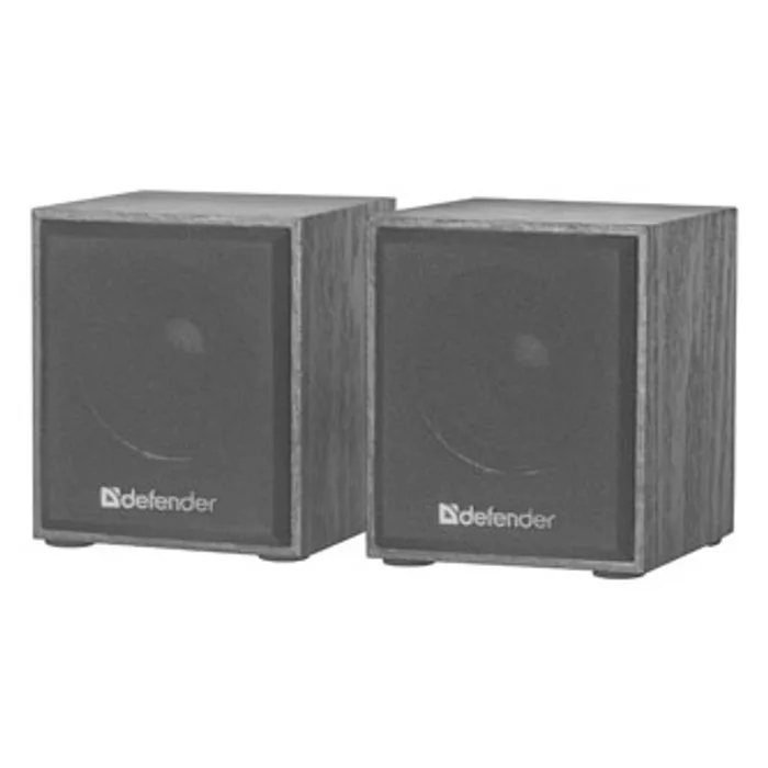 Hauptproduktbild Defender reproduktory SPK 230, 2.0, 2x2W, černé, regulace hlasitosti, dřevěné, 100Hz~18kH
