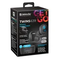Weiteres Produktbild Defender Twins 639, Kophörer mit Mikrofon, ohne Lautstärkeregelung, schwarz, Earphones, bluetooth