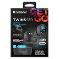 Weiteres Produktbild Defender Twins 639, Kophörer mit Mikrofon, ohne Lautstärkeregelung, schwarz, Earphones, bluetooth