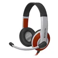 Defender Warhead G-120, Spielkopfhörer mit Mikrofon, Lautstärkeregelung, weiss-rot, 2x 3.5 mm jack