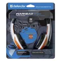 Defender Warhead G-120, Spielkopfhörer mit Mikrofon, Lautstärkeregelung, weiss-rot, 2x 3.5 mm jack