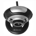 Defender Webkamera C-110, 0.3 Mpix, USB 2.0, schwarz-grau, für Notebook/LCD