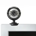 Defender Webkamera C-110, 0.3 Mpix, USB 2.0, schwarz-grau, für Notebook/LCD