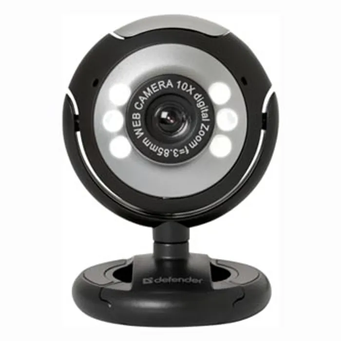 Hauptproduktbild Defender Web kamera C-110, 0.3 Mpix, USB 2.0, černo-šedá, pro notebook/LCD