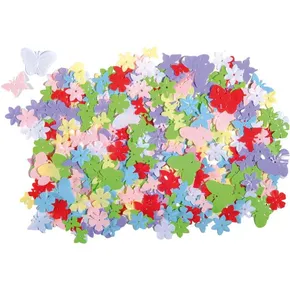 Dekoration / Konfetti Blumen und Schmetterlinge, Farbmischung 14g