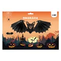 Papierdekoration - Fledermaus 61x23 cm, Halloween