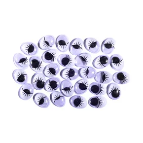 Dekoration bewegliche Augen 30 Stück 12 mm