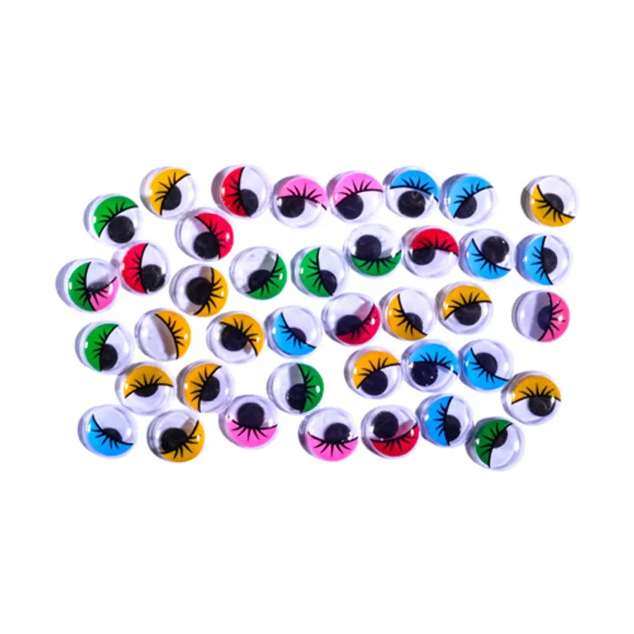 Hauptproduktbild Dekorace pohyblivé oči mix barev 40 ks 12 mm