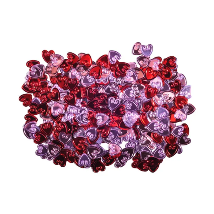 Hauptproduktbild Dekorace srdce mix barev 12 mm 14 g