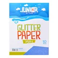 Weiteres Produktbild Dekorpapier A4 10 Stück blau glitzernd 250 g