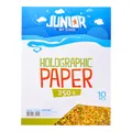Dekorpapier A4 10 Stück gelb holografisch 250 g