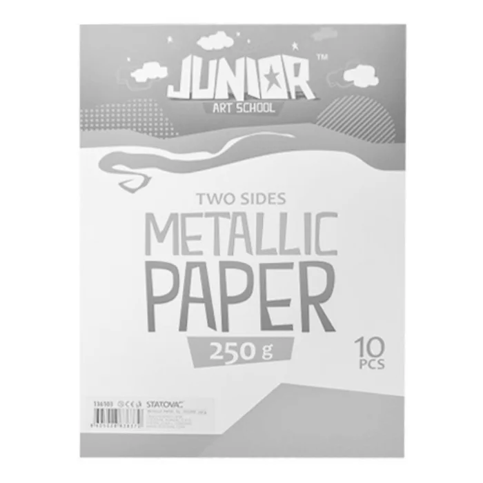 Hauptproduktbild Dekorační papír A4 10 ks žlutý metallic 250 g