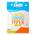 Dekorpapier A4 Neonorange gewellt 165 g, Set a 10 Stück
