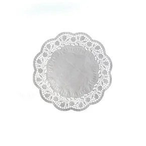 Deko-Tortenspitze (PAP) rund weiß durchmesser 18cm [100 St.]