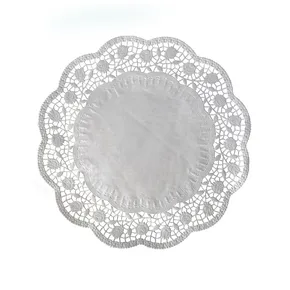 Deko-Tortenspitze (PAP) rund weiß durchmesser 30cm [6 St.]