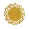 Deko-Tortenspitze (PAP/ALU) rund gold durchmesser 30cm [4 St.]