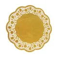 Deko-Tortenspitze (PAP/ALU) rund gold durchmesser 32cm [4 St.]
