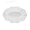 Weiteres Produktbild Deko-Spitze (PAP) oval weiß 36 x 28 cm [100 St.]