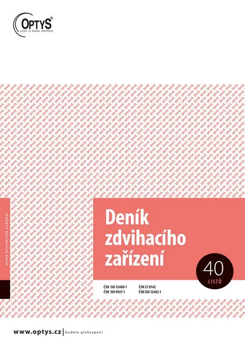 Hauptproduktbild Deník zdvihacího zařízení A4 1227