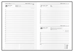 Täglicher Terminkalender - Adam - Vivella - B6 - Hellgrün