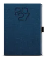 Der Tagesplaner - David - Stoff - A5 - blau
