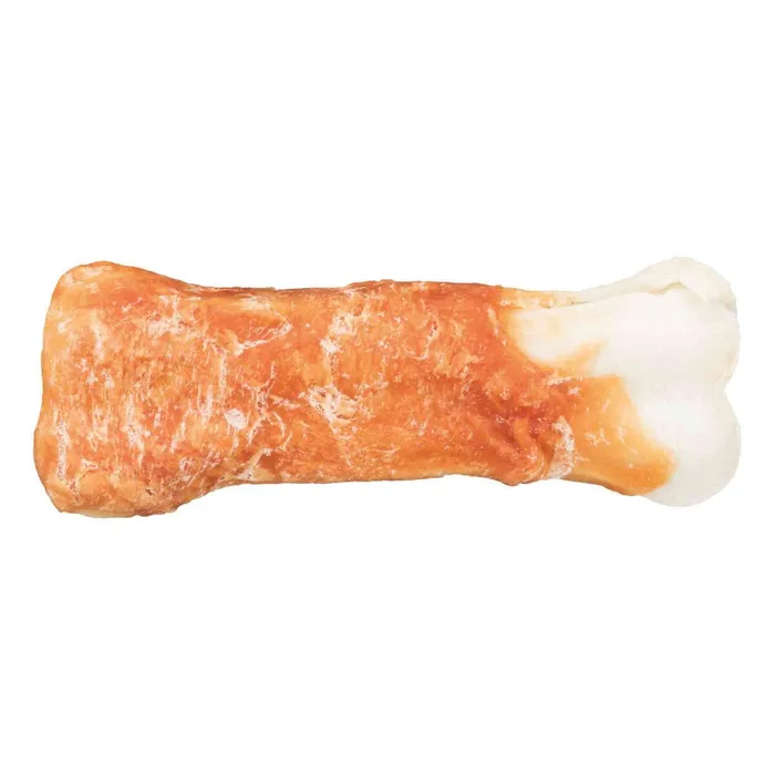 Hauptproduktbild DENTAfun buvolí kosti bílé s kuřecím masem 11 cm, 2x60g