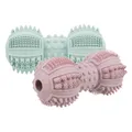 DentaFun Hantel Natur-Hartgummi, mehrfarbig 9 cm