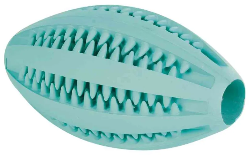 Hauptproduktbild DENTAfun RUGBY míč s mátou 11cm TRIXIE