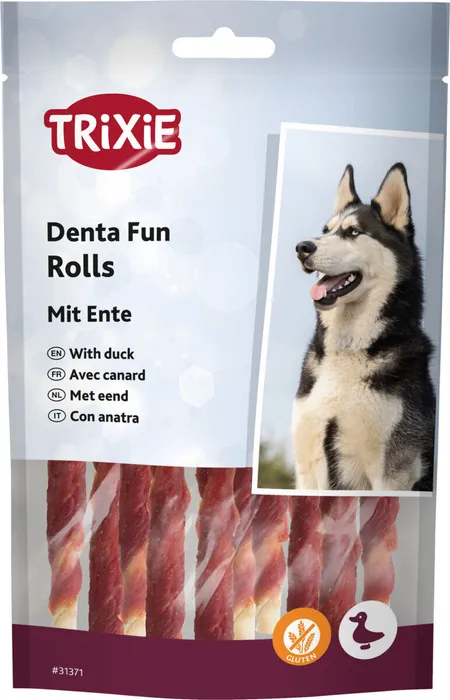 Hauptproduktbild DENTAfun-tyčinka svázaná kachním masem 10ks, 12cm/80g