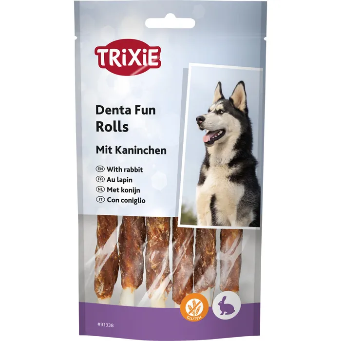 Hauptproduktbild DentaFun žvýkací rolky s králíkem 6ks, 12 cm/70 g
