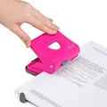 Locher 825, 2-Loch, Pink, 25 Blatt, Metall, RAPESCO