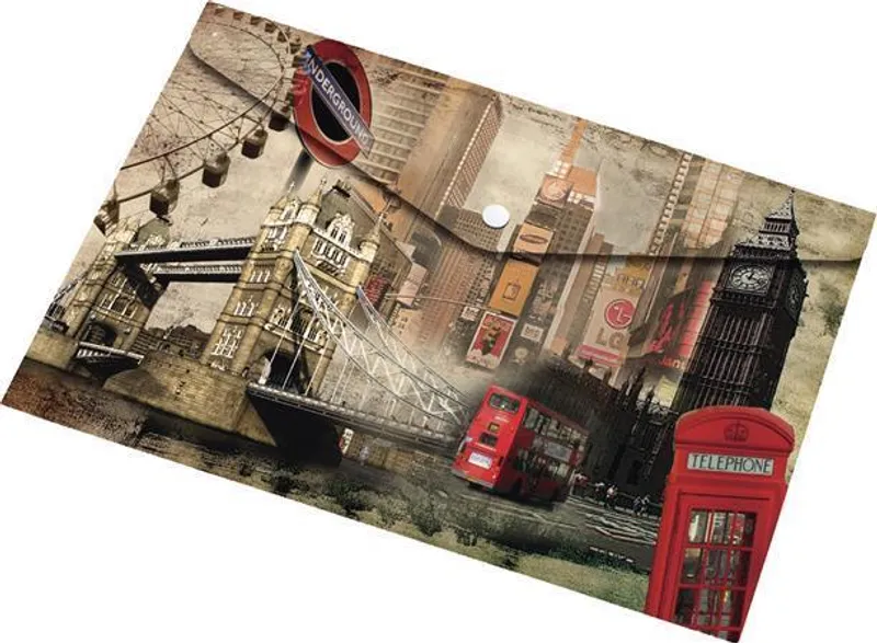 Hauptproduktbild Desky na dokumenty "London", s drukem, A4, PP, PANTA PLAST