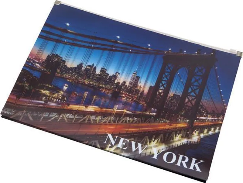 Hauptproduktbild Desky na dokumenty "New York", se zipem, A4, PP, PANTA PLAST