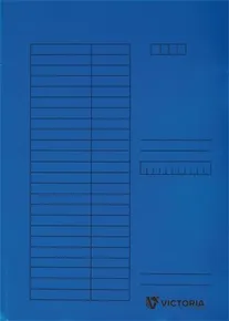 Tafeln mit Klappen, blau, Karton, A4, VICTORIA [5 Stück]