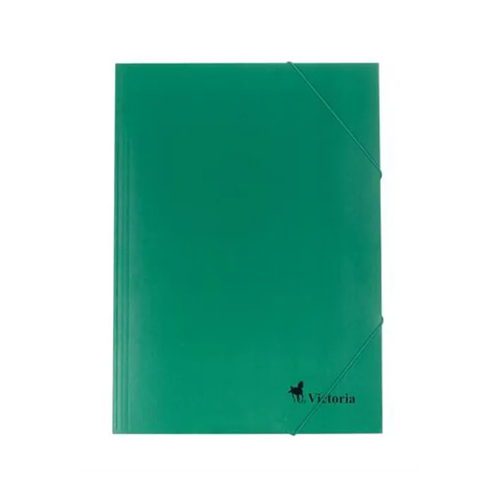 Hauptproduktbild Desky s gumičkou, zelené, karton, A4, VICTORIA
