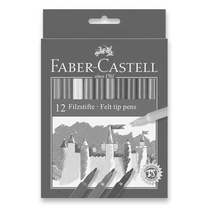 Hauptproduktbild Dětské fixy Faber-Castell 12 barev