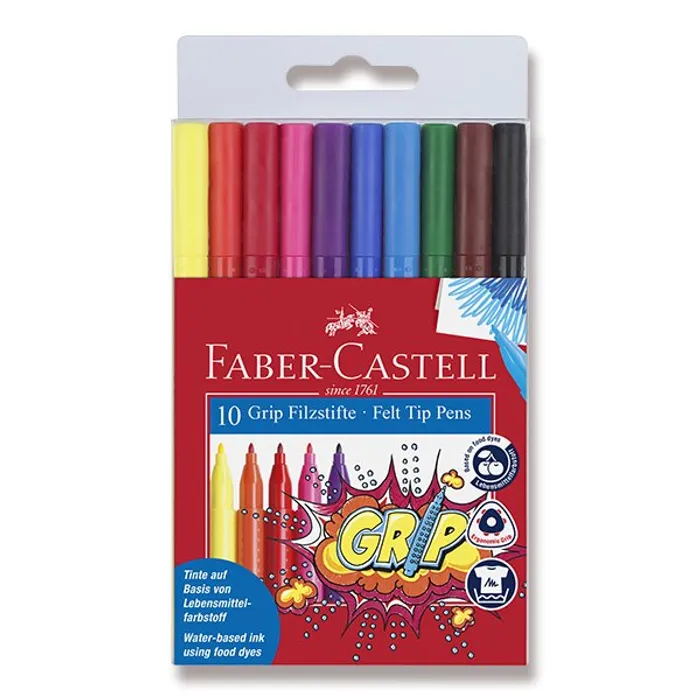 Hauptproduktbild Dětské fixy Faber-Castell 155310 Grip 10 barev