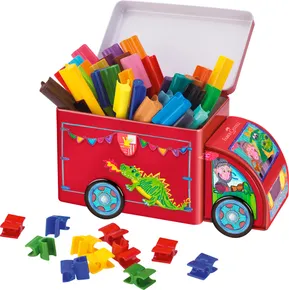 Kindermarker Faber-Castell 155533 Connector Blechauto, 33 Farben