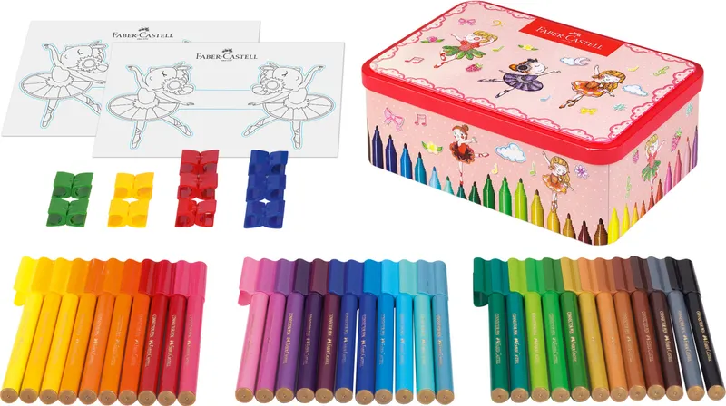 Hauptproduktbild Dětské fixy Faber-Castell 155534 Connector balerínka, 33 barev