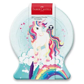 Kindermarkierer Faber-Castell 155544 Connector Einhorn-Schneekugel, 33-tlg