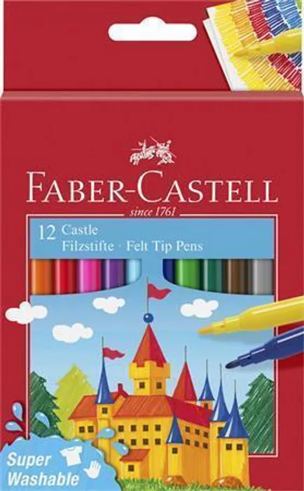 Hauptproduktbild Dětské fixy Faber-Castell Castle 12 barev