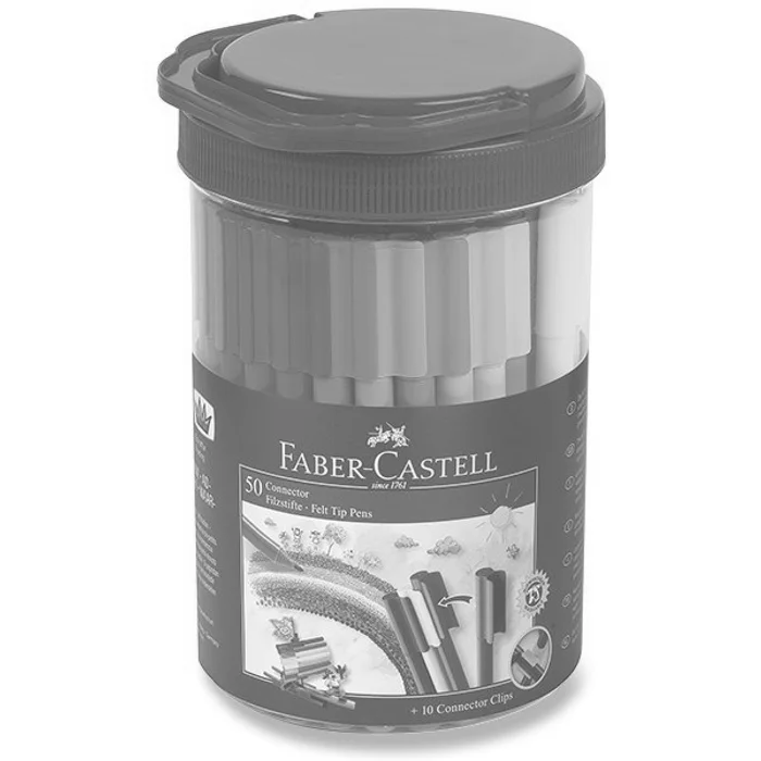 Hauptproduktbild Dětské fixy Faber-Castell Connector dóza, 50 barev