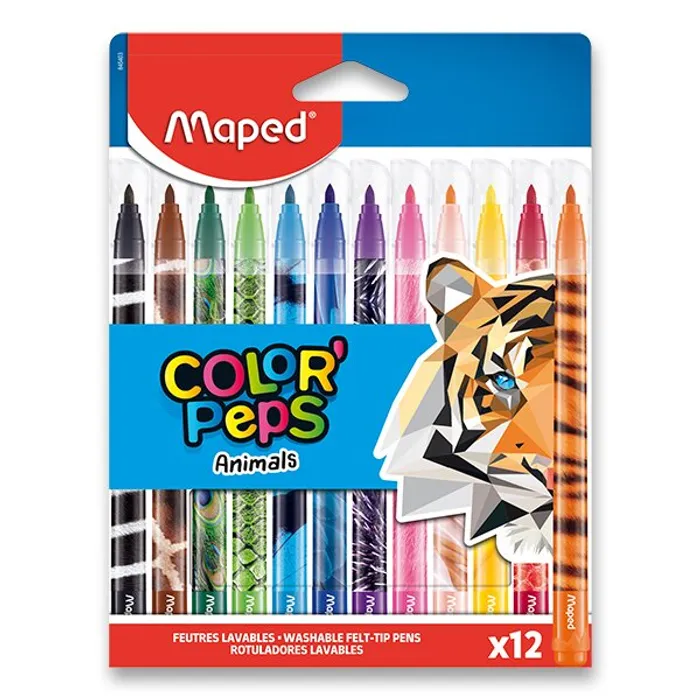 Hauptproduktbild Dětské fixy Maped Color'Peps Animals 12 barev