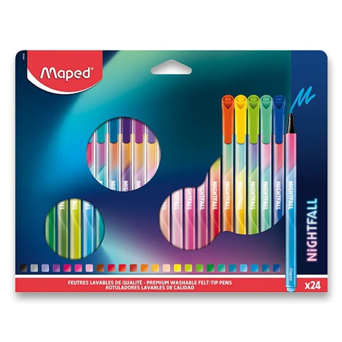 Hauptproduktbild Dětské fixy Maped Color'Peps Deco Nightfall 24 barev