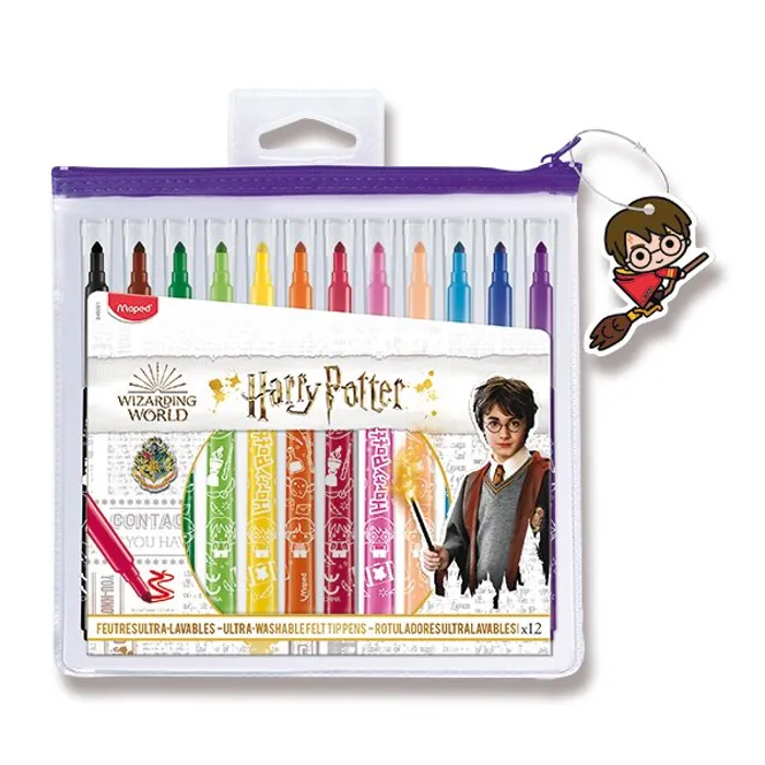 Hauptproduktbild Dětské fixy Maped Color'Peps Harry Potter 12 barev, pouzdro na zip