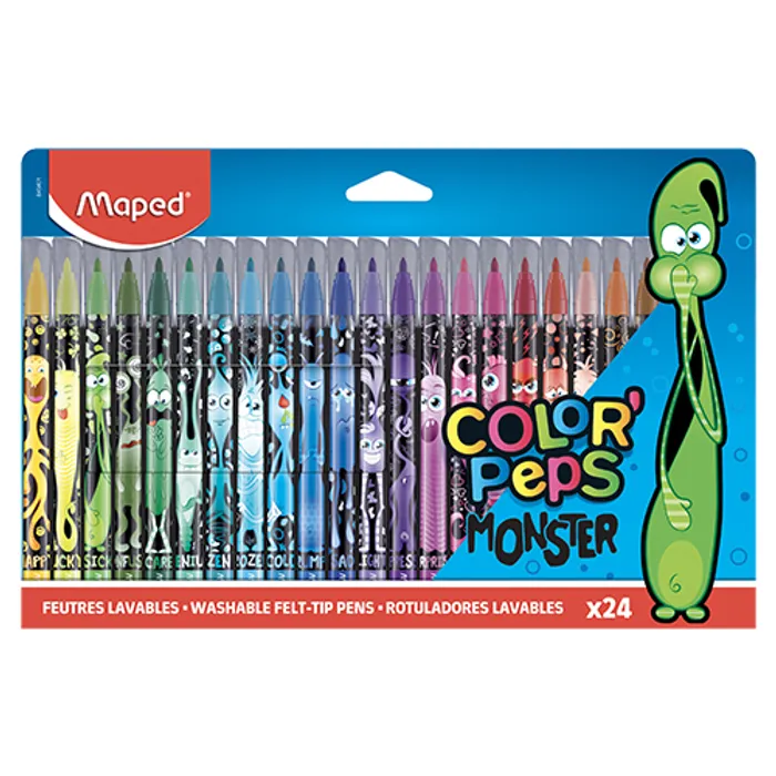 Hauptproduktbild Dětské fixy Maped Color'Peps Monster 24 barev