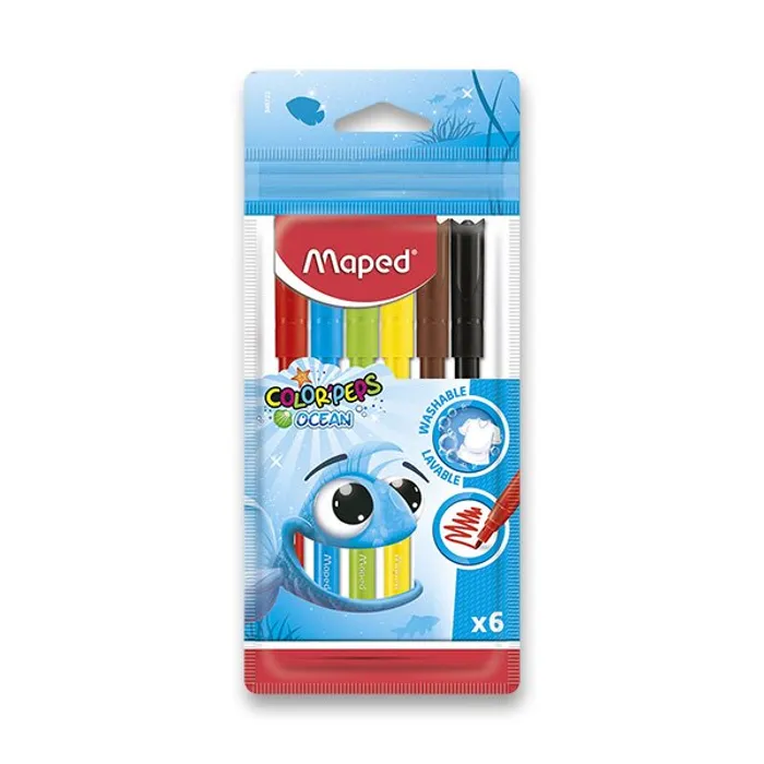 Hauptproduktbild Dětské fixy Maped Color'Peps Ocean - 6 barev