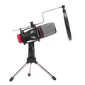 Kinder-Gaming-Stuhl Red Fighter C5, schwarz-rot, + Mikrofon Marvo MIC-02